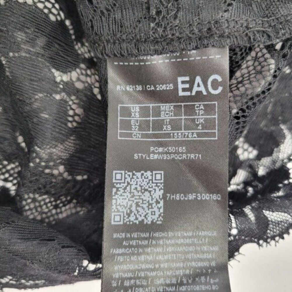 GUESS Black Lace Cold Shoulder top - Picture 5 of 8